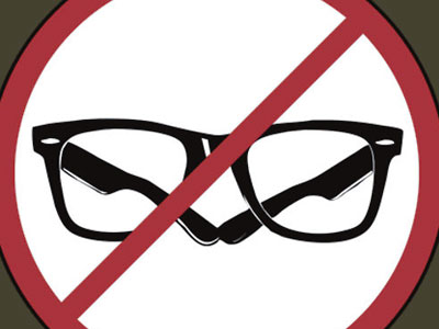 No glasses graphic