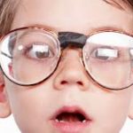 Little boy wearing glasses