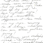 Slade & Baker Vision Handwritten Letter